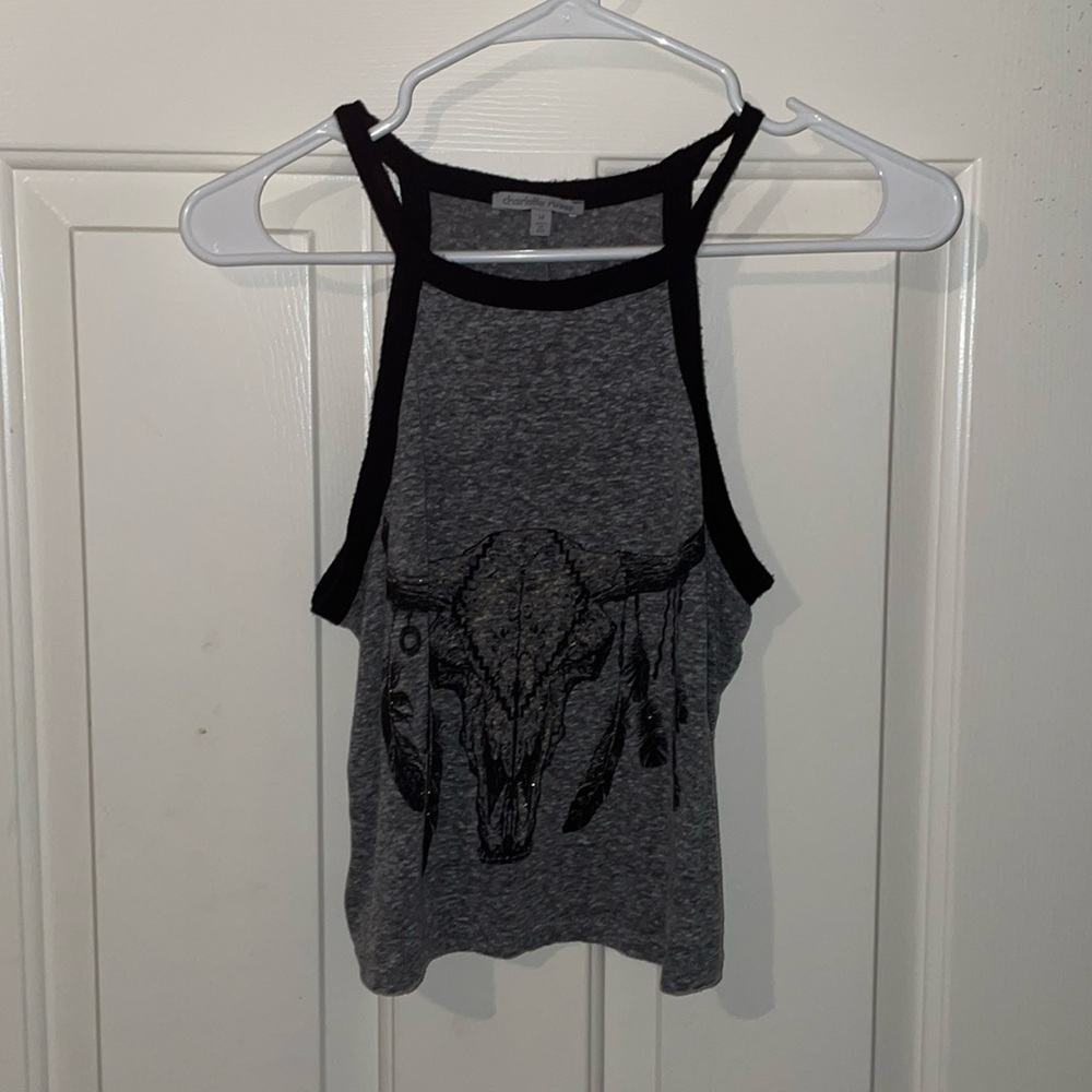 Longhorn rodeo rhinestone crop top - Picture 2 of 3